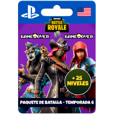 Fortnite Battle Royale – Paquete de batalla (Temporada 6) – USA – PS4