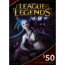 League Of Legends $50 - (Riot Points)