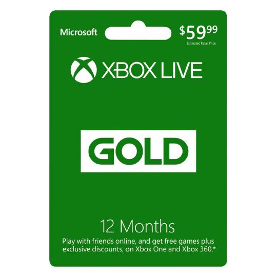 Xbox Live Gold 12 Meses (GLOBAL)