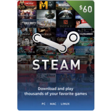 Steam Wallet Code $60 (Global)
