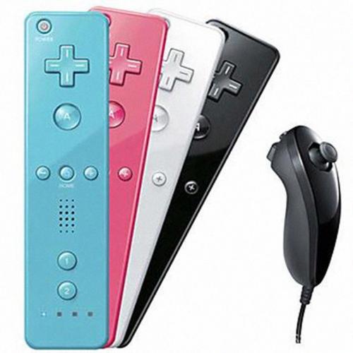 GENERICO Mando Control Nintendo Wii Con Nunchuk Color Blanco